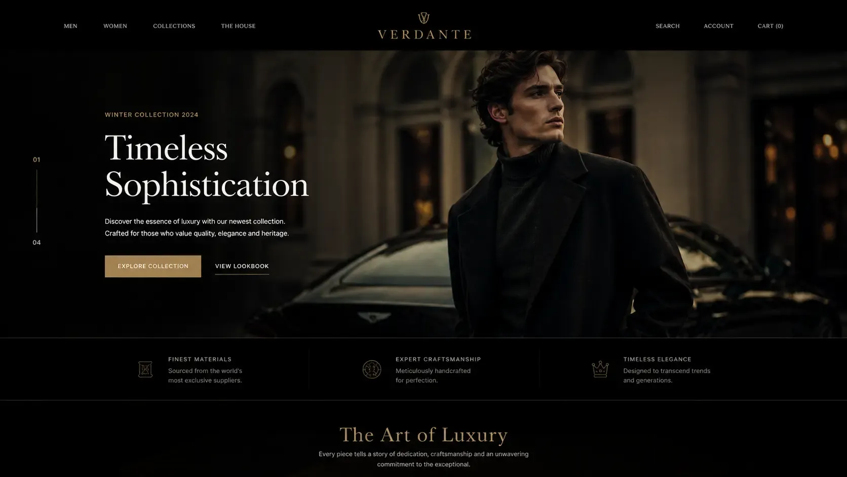 Ekskluzywny Web Design dla Marki Premium
